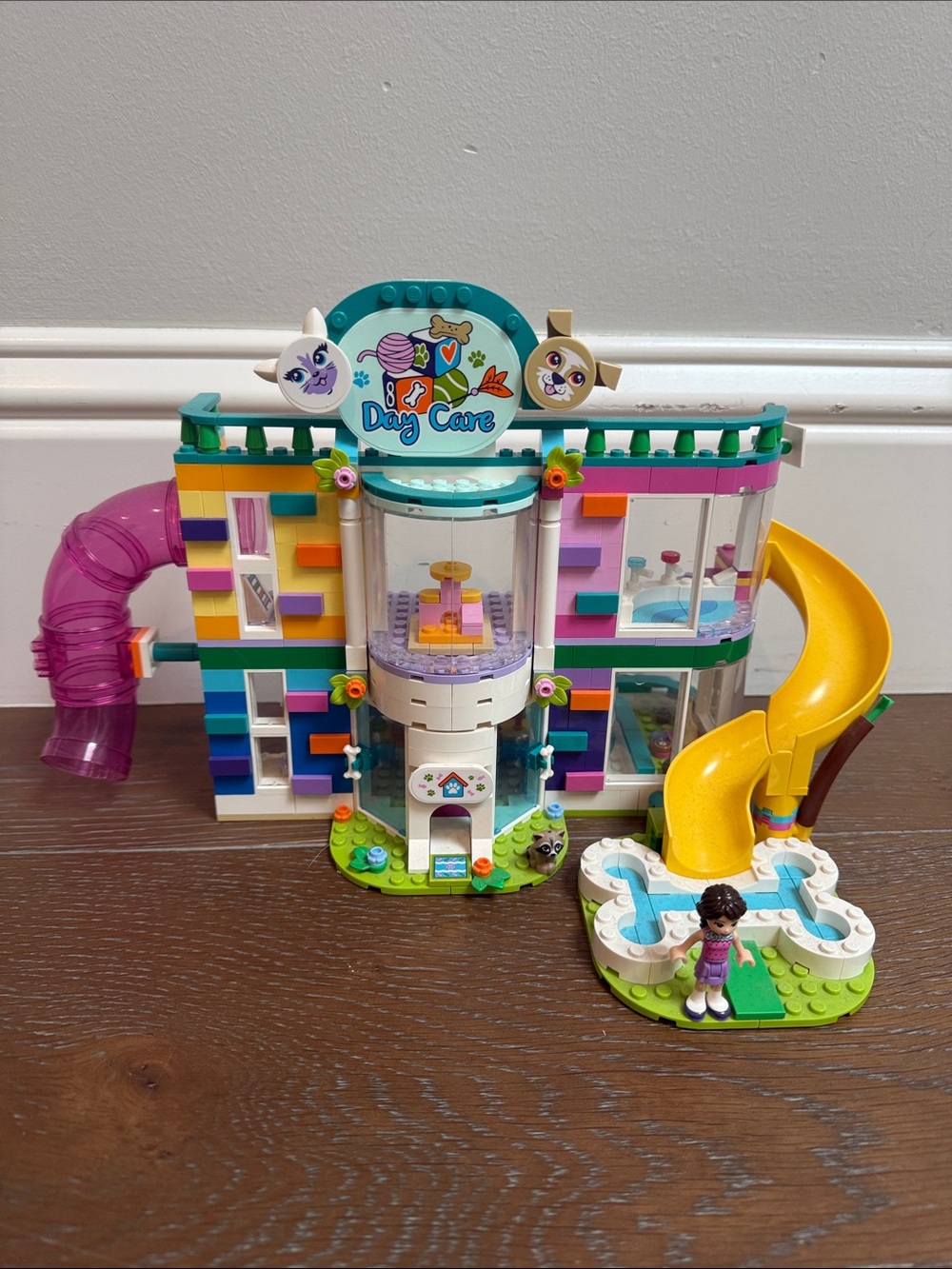 Lego Friends Multicolor Day Care Playset with Yellow Slide and Pink Tube